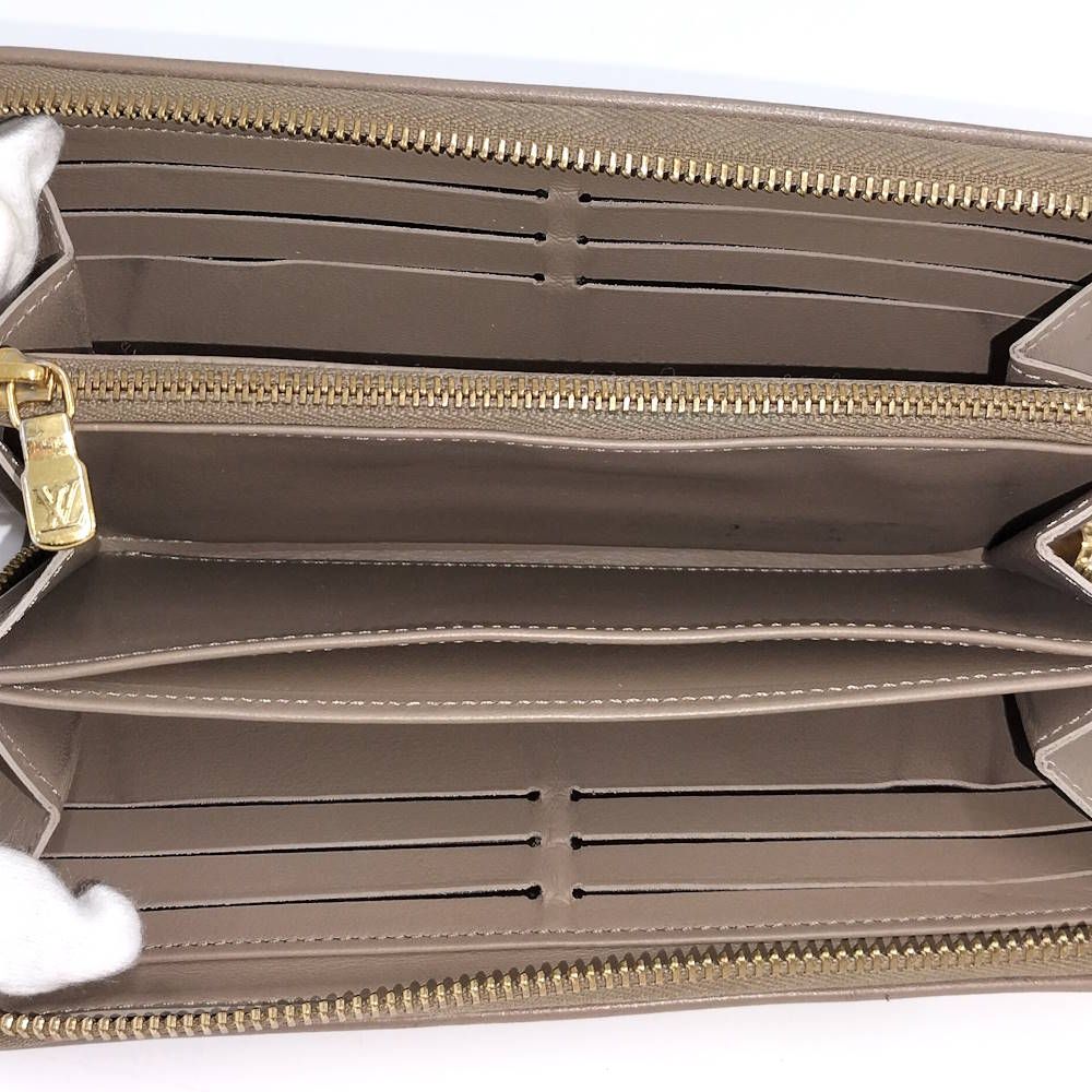Louis Vuitton Zippy Wallet Zip Around Monogram Leather Taupe — view 2