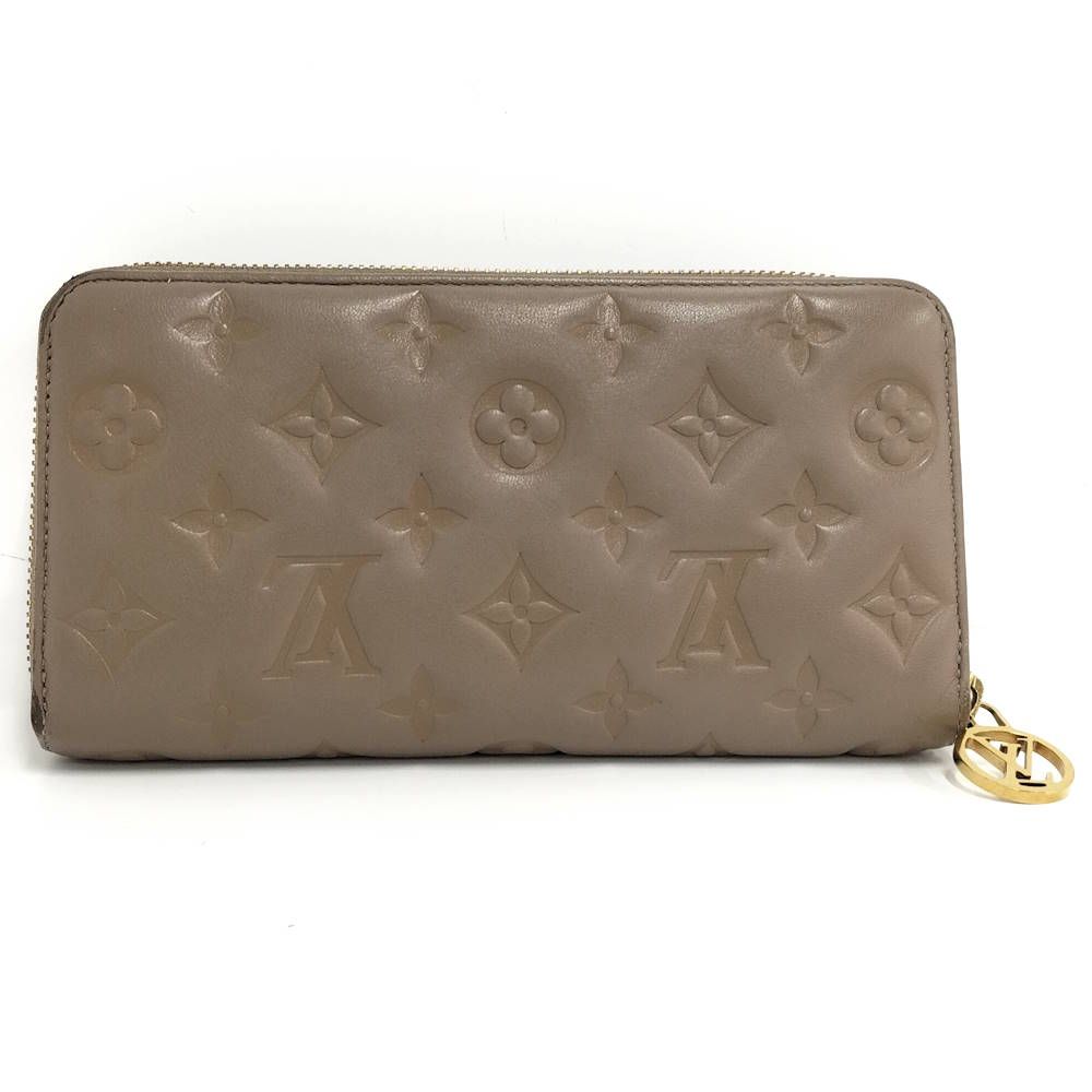 Louis Vuitton Zippy Wallet Zip Around Monogram Leather Taupe — view 3