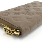 Louis Vuitton Zippy Wallet Zip Around Monogram Leather Taupe — view 5