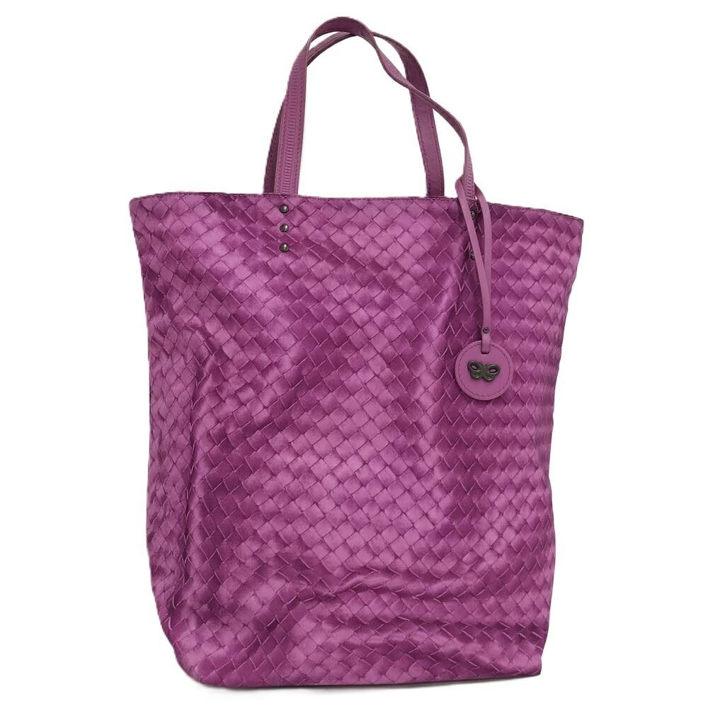 Bottega Veneta Tote Intreccio Nylon Purple