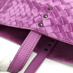 Bottega Veneta Tote Intreccio Nylon Purple — view 7