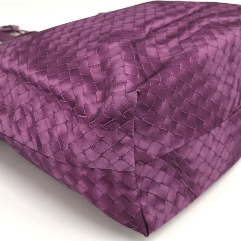 Bottega Veneta Tote Intreccio Nylon Purple — view 4