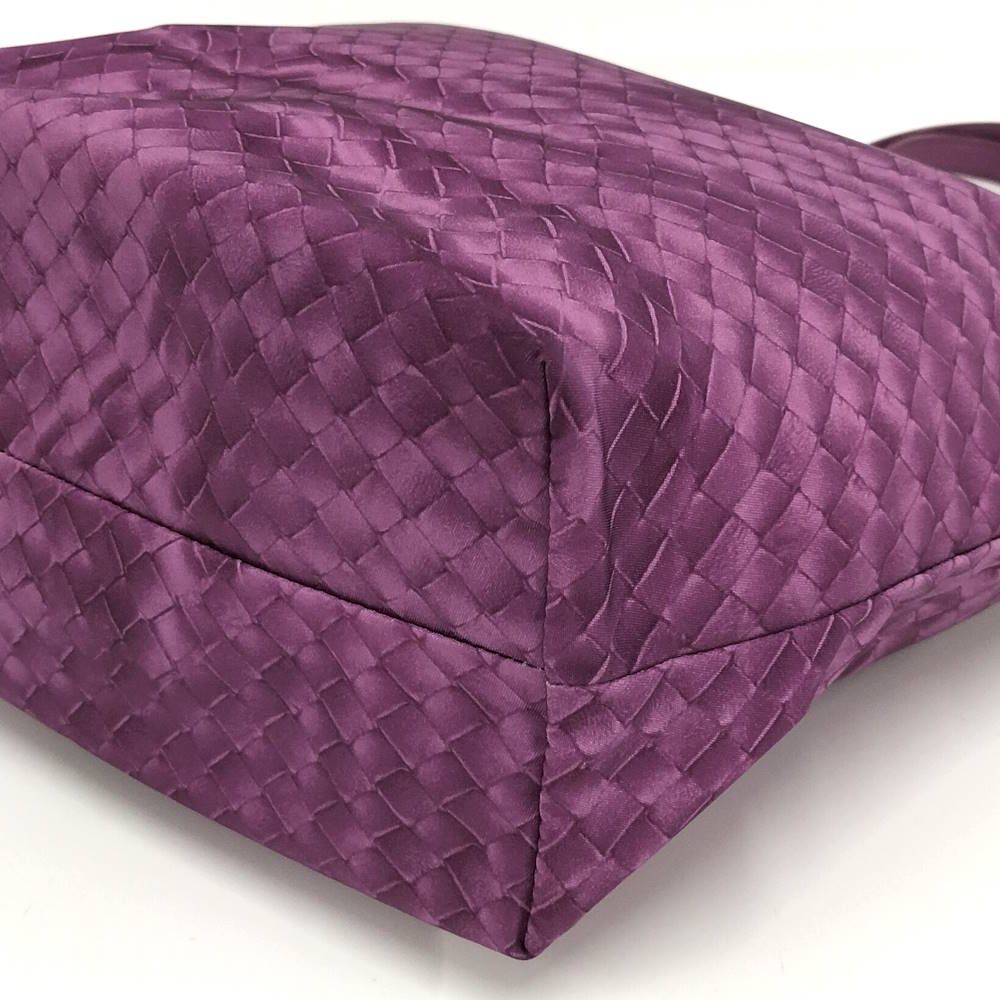 Bottega Veneta Tote Intreccio Nylon Purple — view 5
