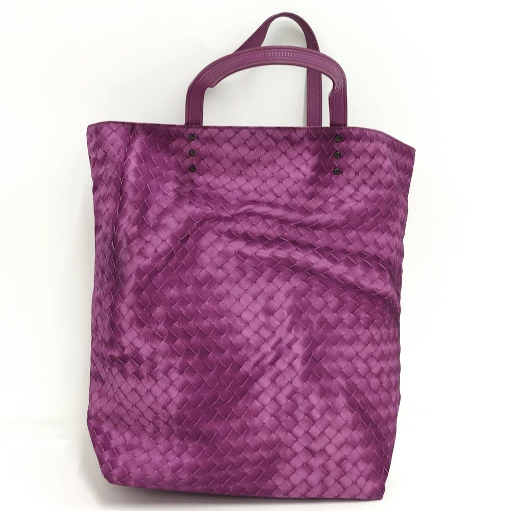 Bottega Veneta Tote Intreccio Nylon Purple — view 2