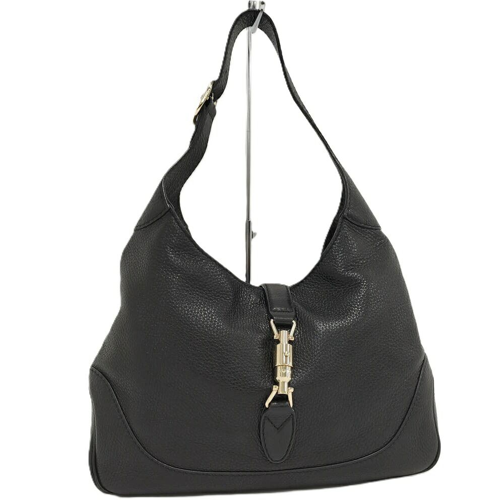 Gucci Shoulder Bag New Jackie Leather Black