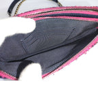 Chanel Gabriel de Chain Shoulder Bag Tweed Leather Pink Navy — view 8