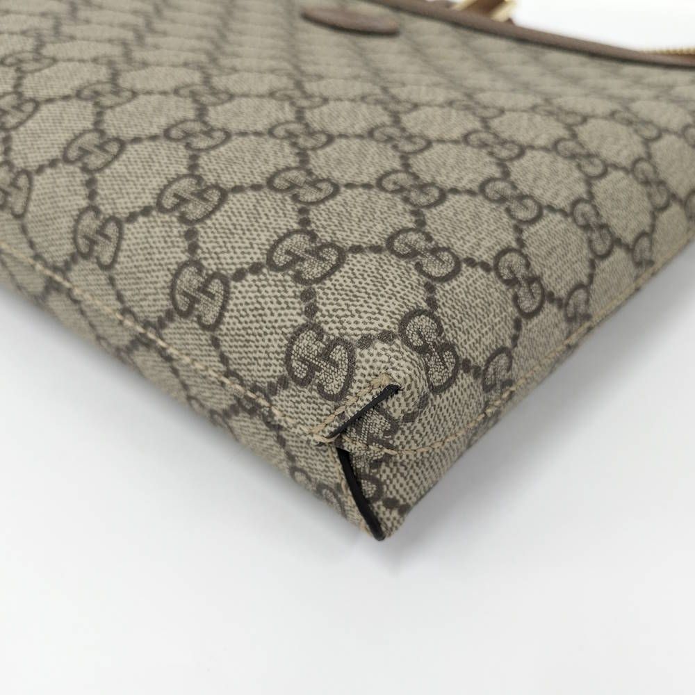 Gucci Shoulder Bag Interlocking GG Supreme Coating Brown — view 3