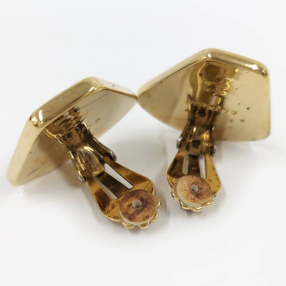 Hermes Enamel Earrings Gold — view 7