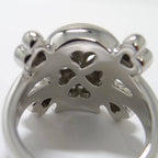 Dior Tet Dumor Skull Ring 18k White Gold — view 5