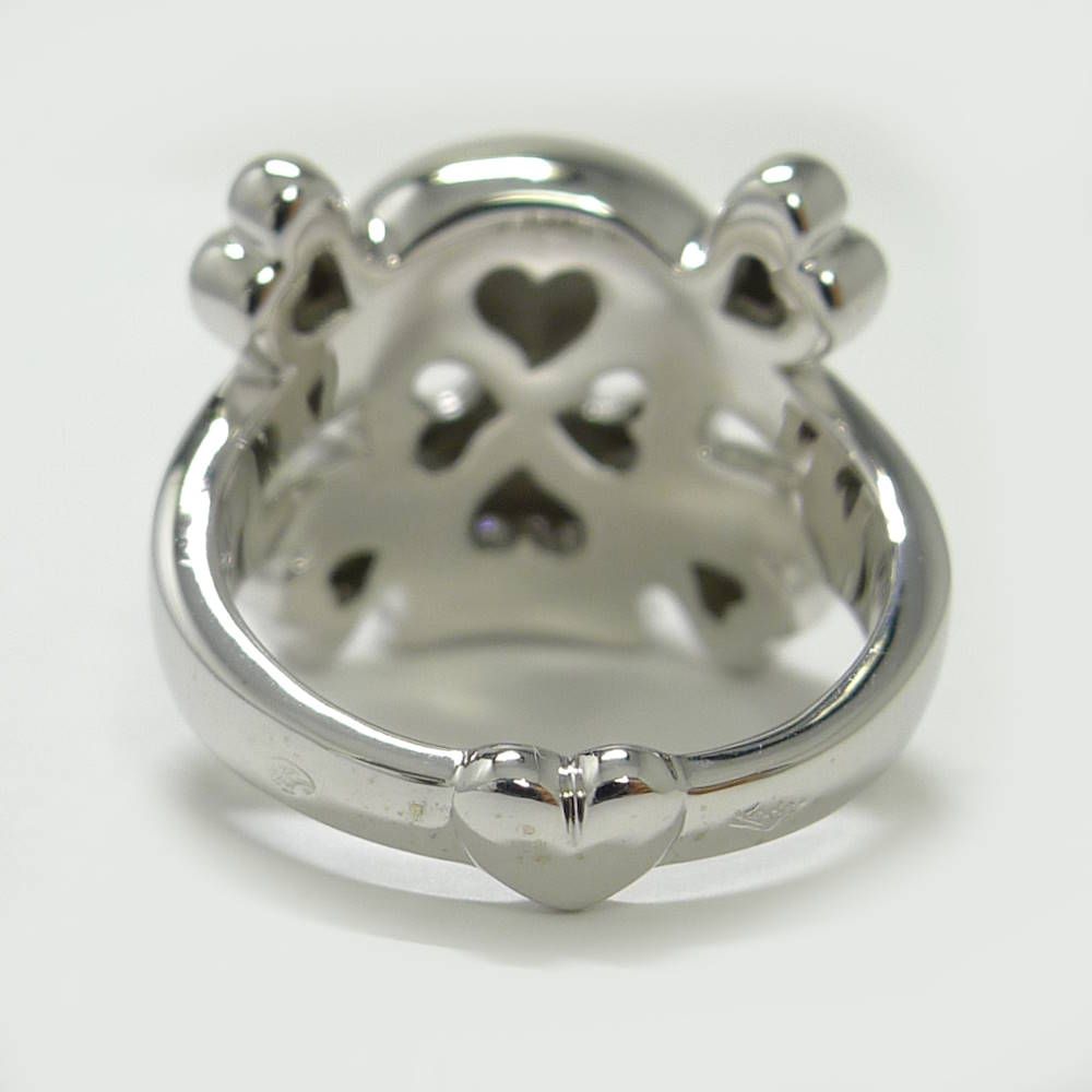 Dior Tet Dumor Skull Ring 18k White Gold — view 3
