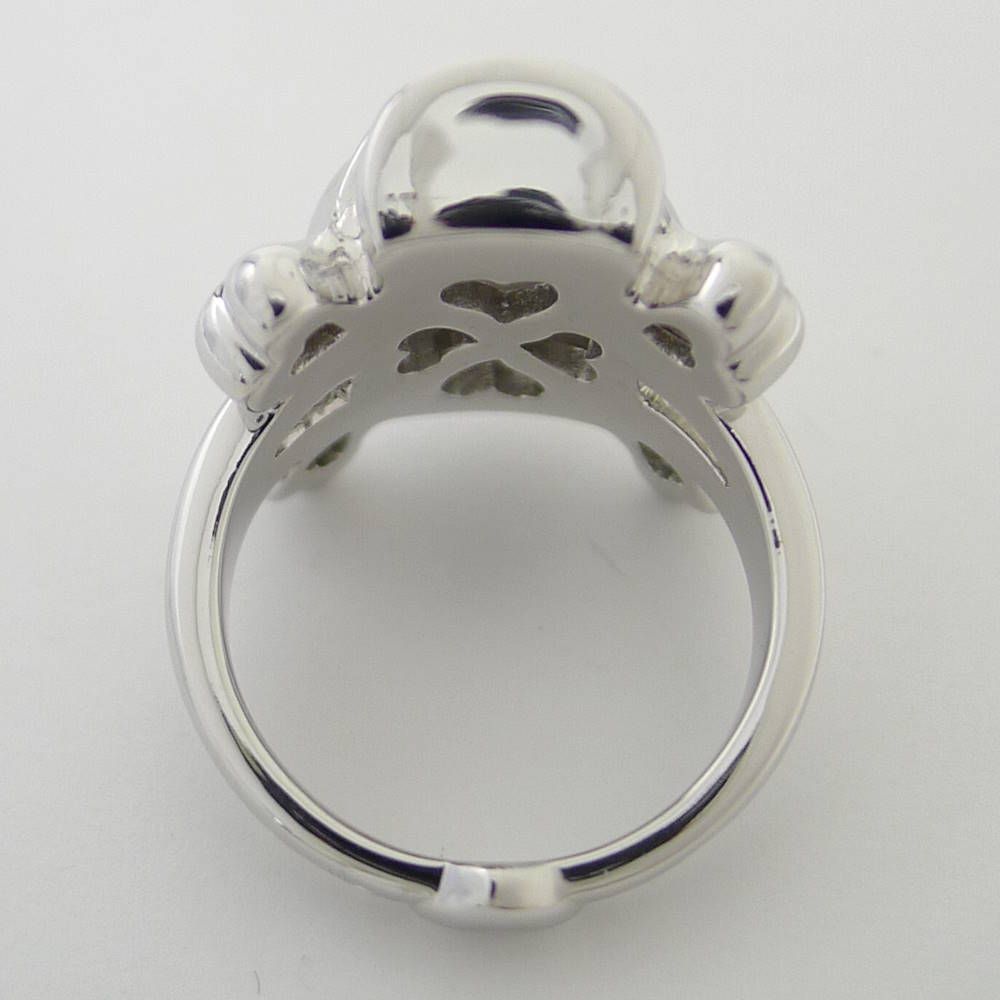 Dior Tet Dumor Skull Ring 18k White Gold — view 6