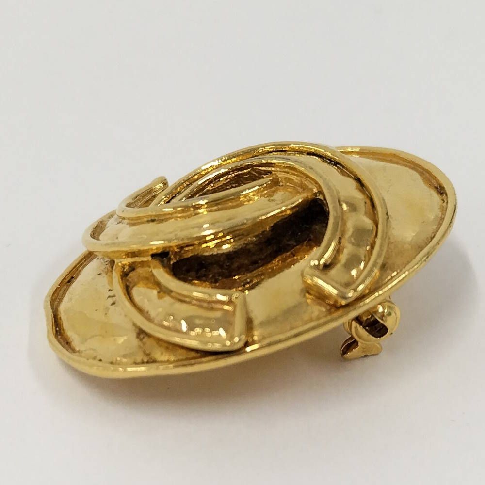 Chanel Vintage Brooch Gold — view 5