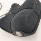 Chanel Hip Shoulder Bag Felt Gray — view 3