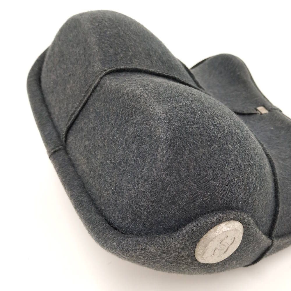 Chanel Hip Shoulder Bag Felt Gray — view 5