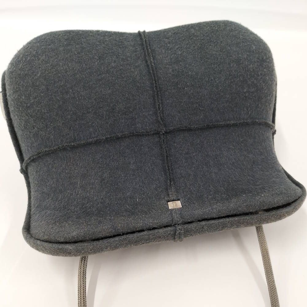Chanel Hip Shoulder Bag Felt Gray — view 6