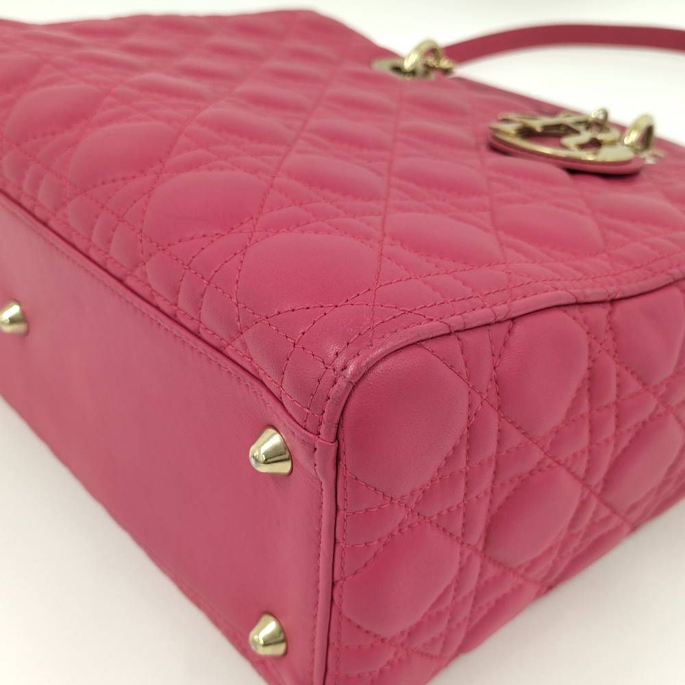 Dior Lady Dior Large Cannage 2-Way Handbag — view 3