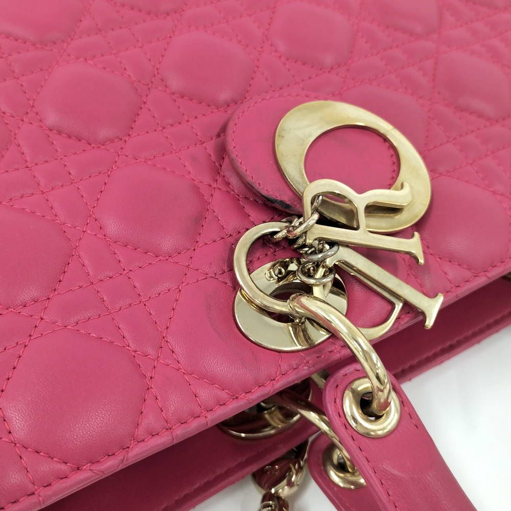 Dior Lady Dior Large Cannage 2-Way Handbag — view 7