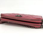 Chanel Boy Chain Wallet Lambskin Shoulder — view 6