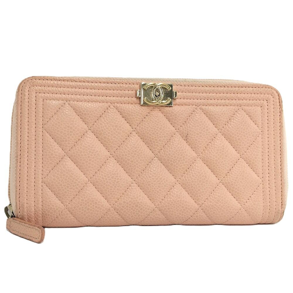 Chanel Boy Zip Around Wallet