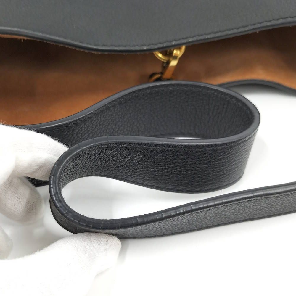 Louis Vuitton Lowkey Hobo PM Shoulder Bag Leather Black — view 5