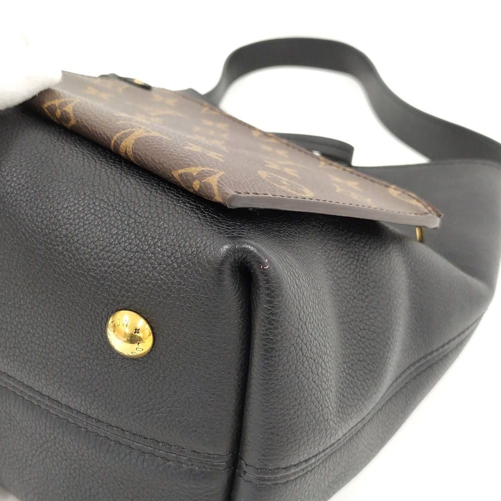 Louis Vuitton Lowkey Hobo PM Shoulder Bag Leather Black — view 3