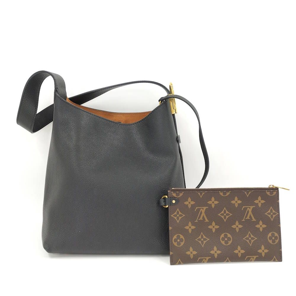 Louis Vuitton Lowkey Hobo PM Shoulder Bag Leather Black — view 2