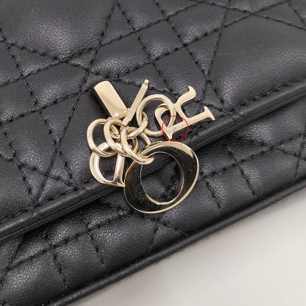 Dior My Toque Phone Bag Cannage Lambskin — view 8