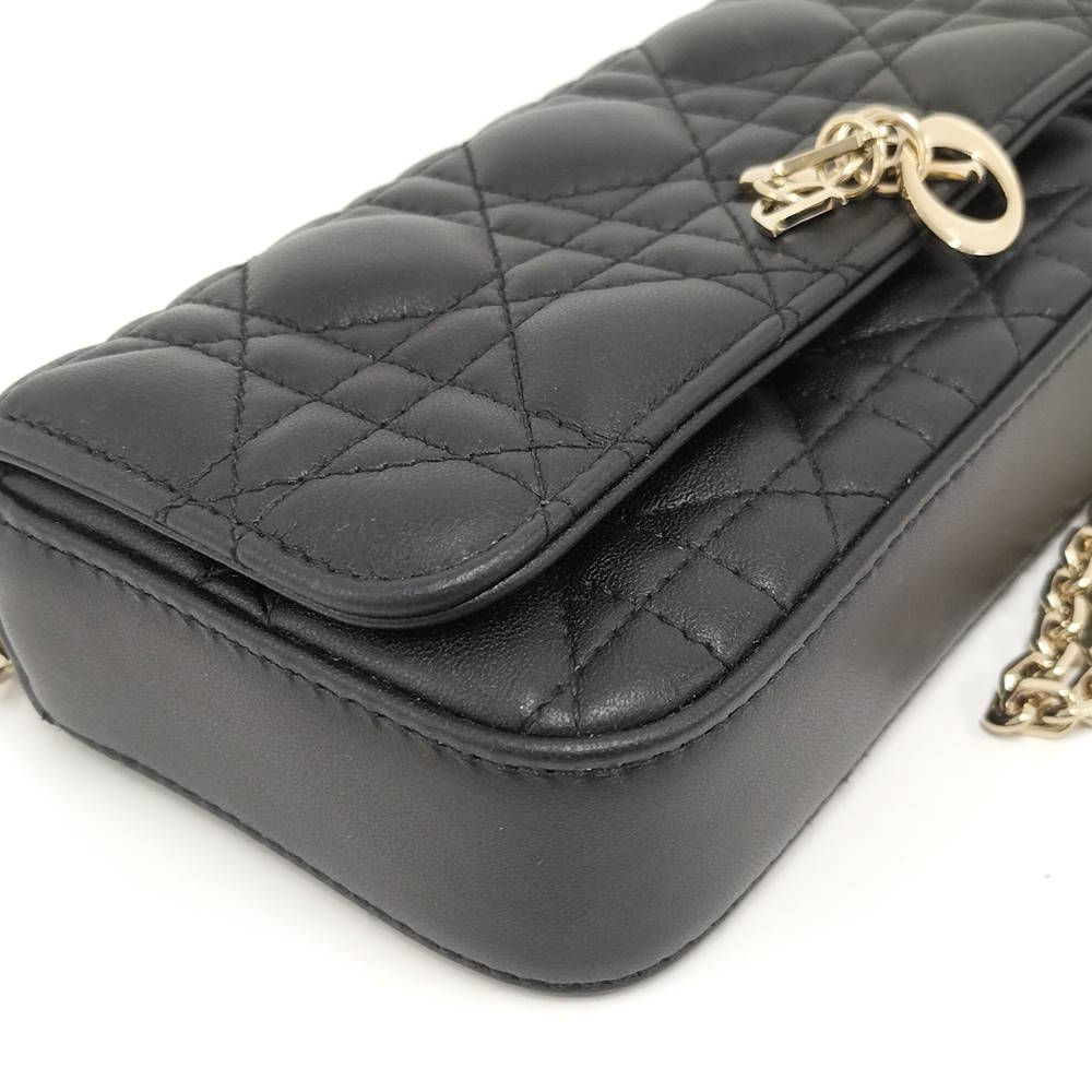 Dior My Toque Phone Bag Cannage Lambskin — view 3