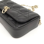 Dior My Toque Phone Bag Cannage Lambskin — view 4