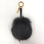 Fendi Pom Charm Alpaca Keychain — view 2