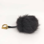 Fendi Pom Charm Alpaca Keychain — view 4