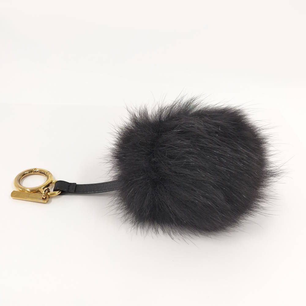 Fendi Pom Charm Alpaca Keychain — view 4