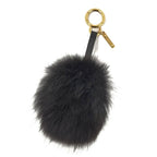 Fendi Pom Charm Alpaca Keychain