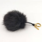 Fendi Pom Charm Alpaca Keychain — view 3