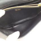 Prada Saffiano Leather Bifold Wallet Black — view 8