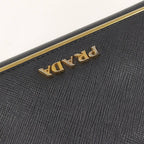 Prada Saffiano Leather Bifold Wallet Black — view 7