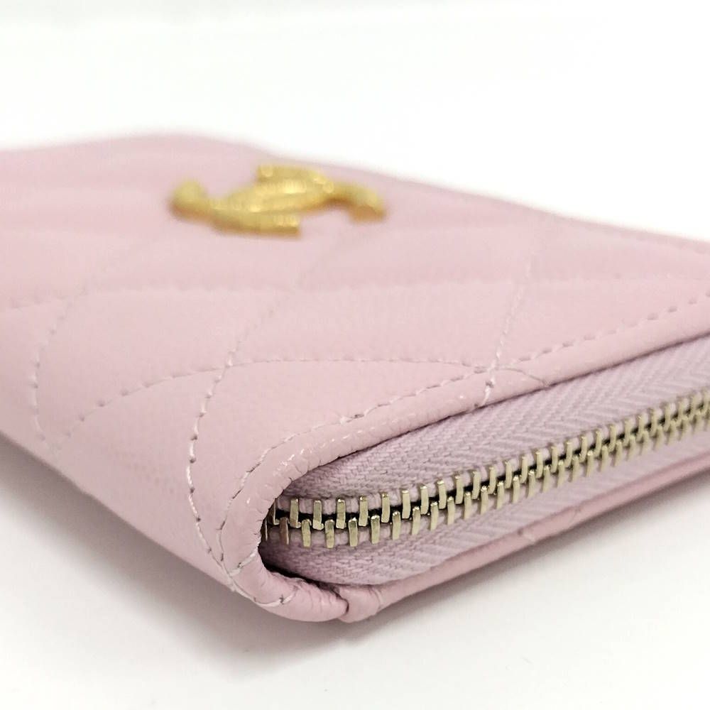 Chanel Fragment Case Caviar Leather Pink Shoulder — view 3