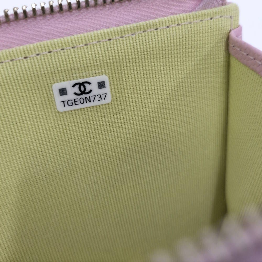 Chanel Fragment Case Caviar Leather Pink Shoulder — view 9