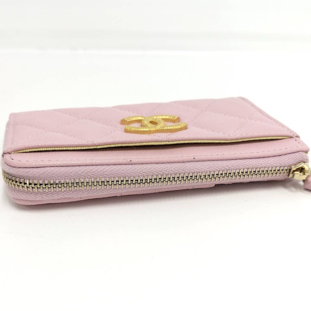 Chanel Fragment Case Caviar Leather Pink Shoulder — view 6