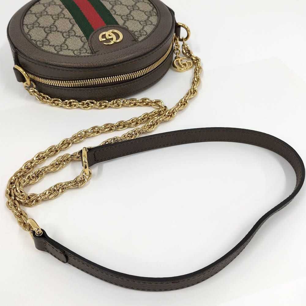 Gucci Ophidia Shoulder Bag Around Sherry Line GG Supreme Leather Brown — view 6