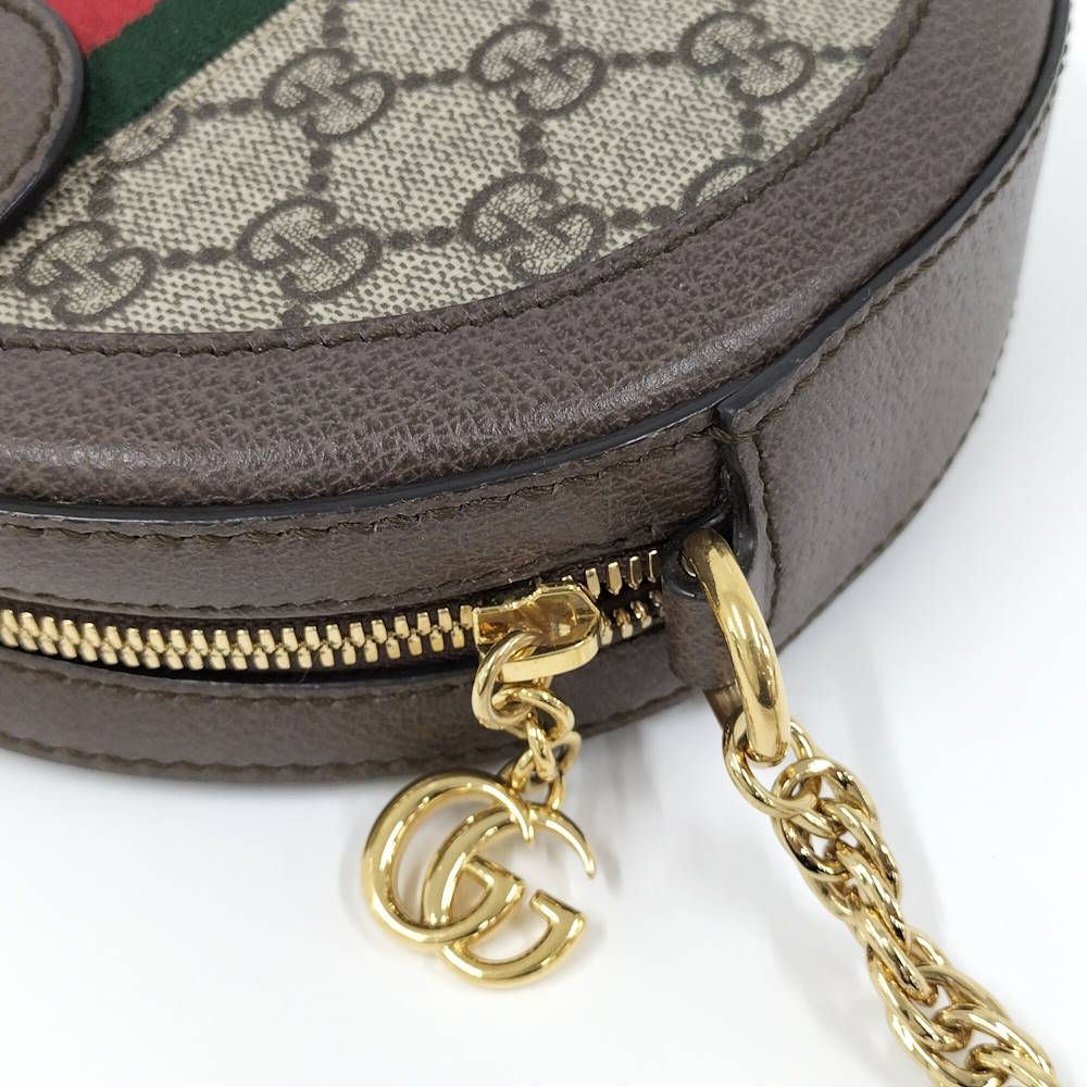 Gucci Ophidia Shoulder Bag Around Sherry Line GG Supreme Leather Brown — view 7