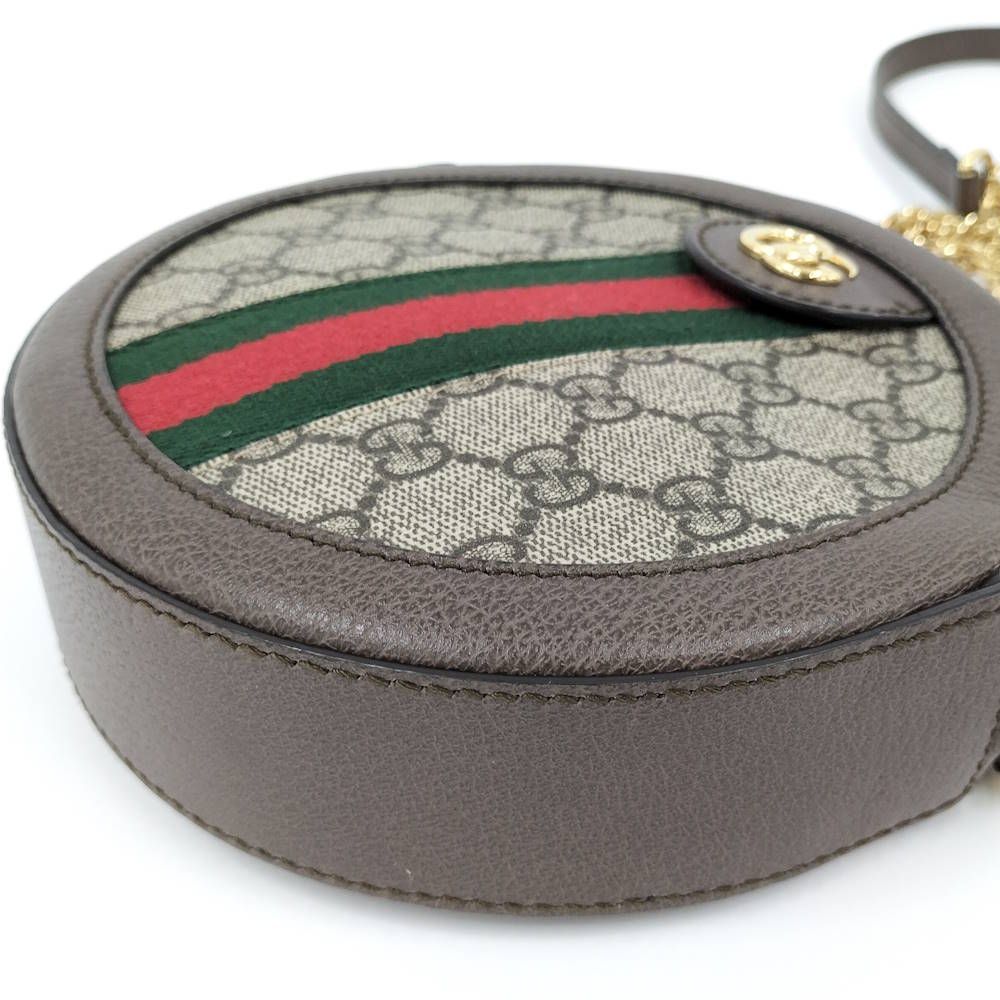 Gucci Ophidia Shoulder Bag Around Sherry Line GG Supreme Leather Brown — view 3