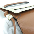 Celine Phone Pouch Leather Brown Ivory — view 7