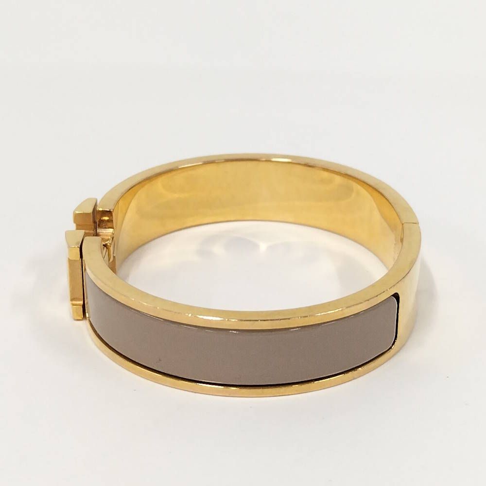 Hermes Clic Clac Bracelet Plated Gold — view 2