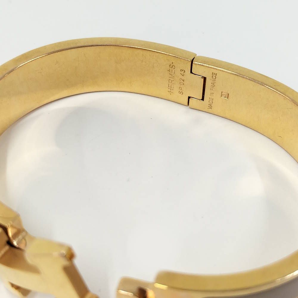 Hermes Clic Clac Bracelet Plated Gold — view 7