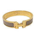 Hermes Clic Clac Bracelet Plated Gold