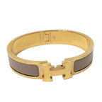 Hermes Clic Clac Bracelet Plated Gold