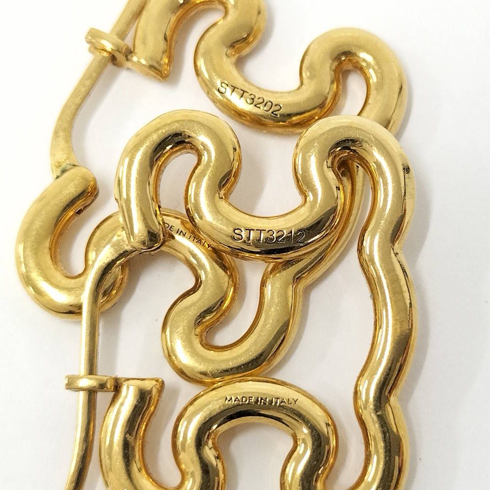 Celine Triomphe Frame Rage Earrings Gold — view 5
