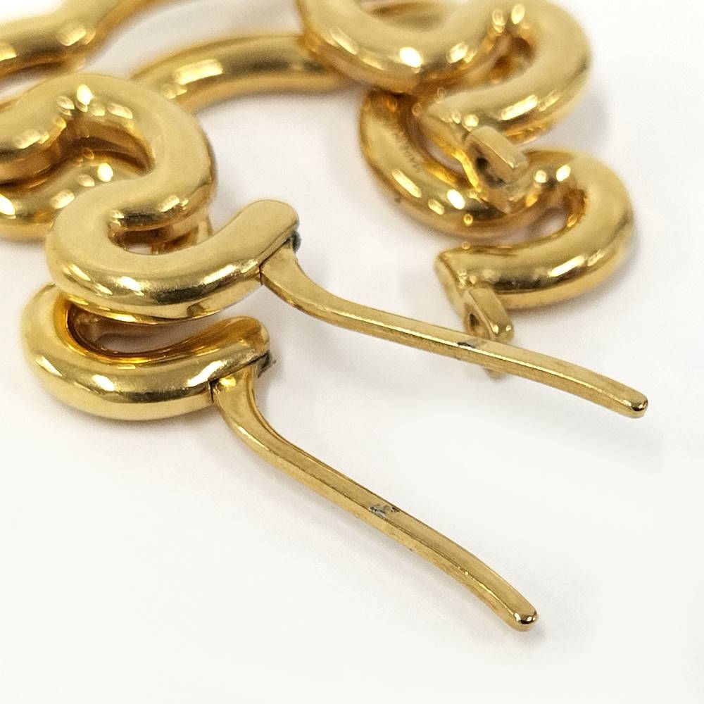 Celine Triomphe Frame Rage Earrings Gold — view 4