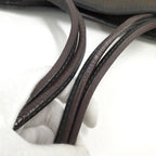 Prada Logo Tote Leather Canvas Black — view 5